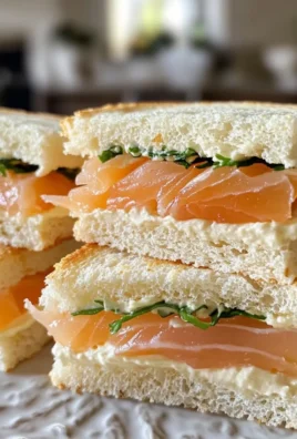 Smoked Salmon Tea Sandwiches