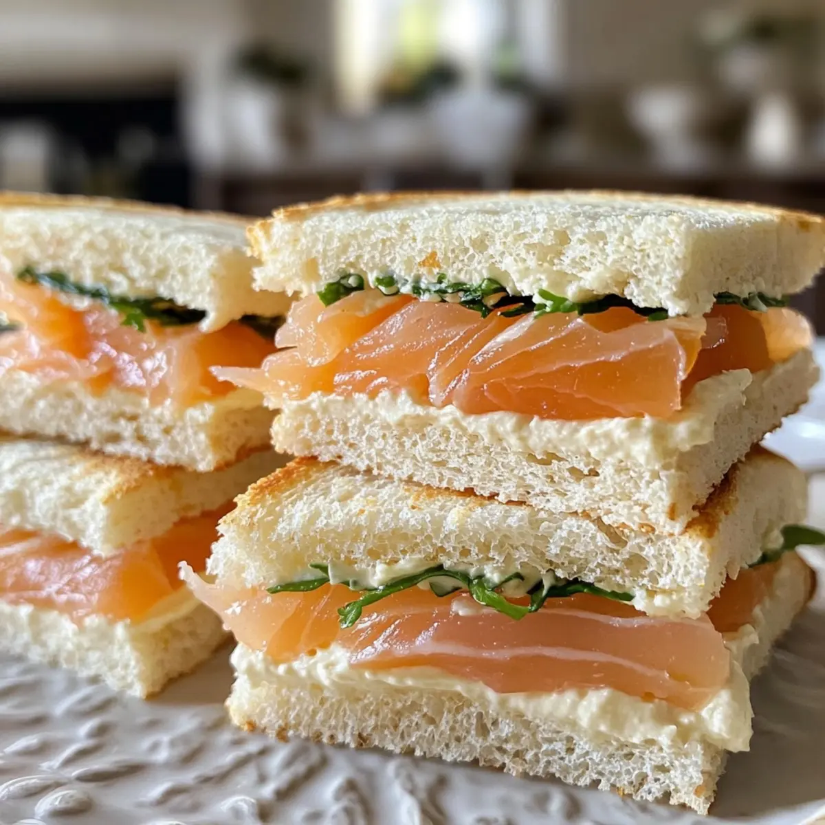 Smoked Salmon Tea Sandwiches