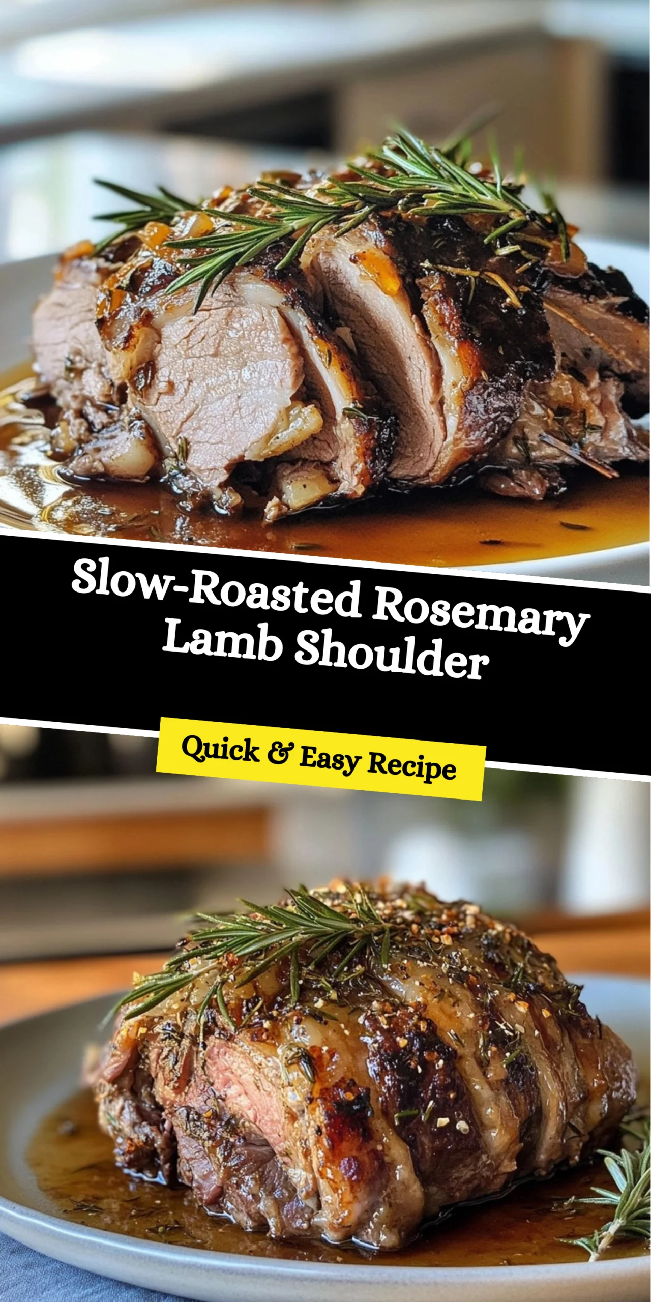 Slow-Roasted Rosemary Lamb Shoulder