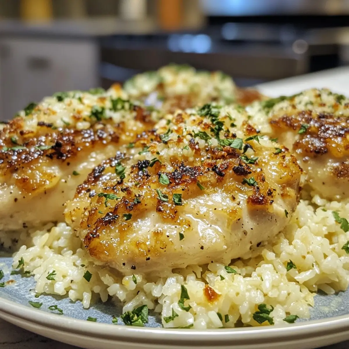 Garlic Parmesan Chicken and Rice