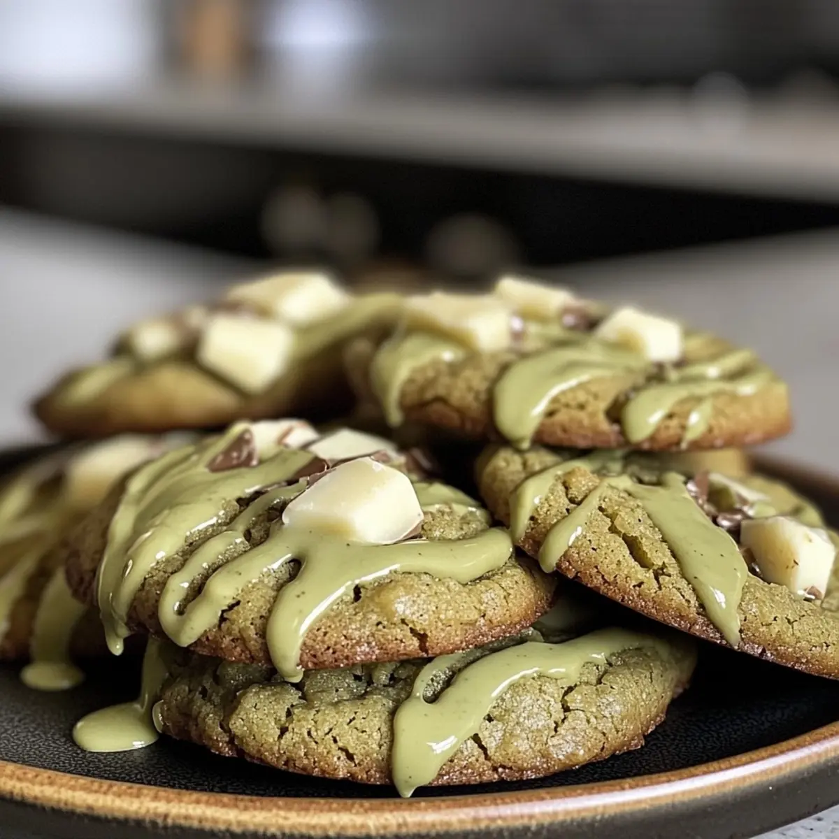 Matcha White Chocolate Chunk Cookies