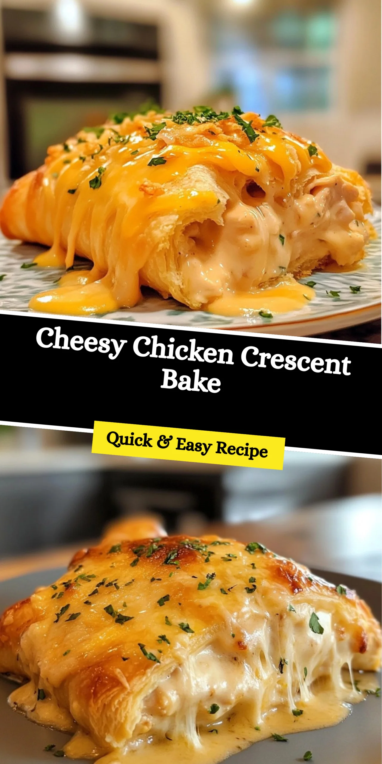 Cheesy Chicken Crescent Bake