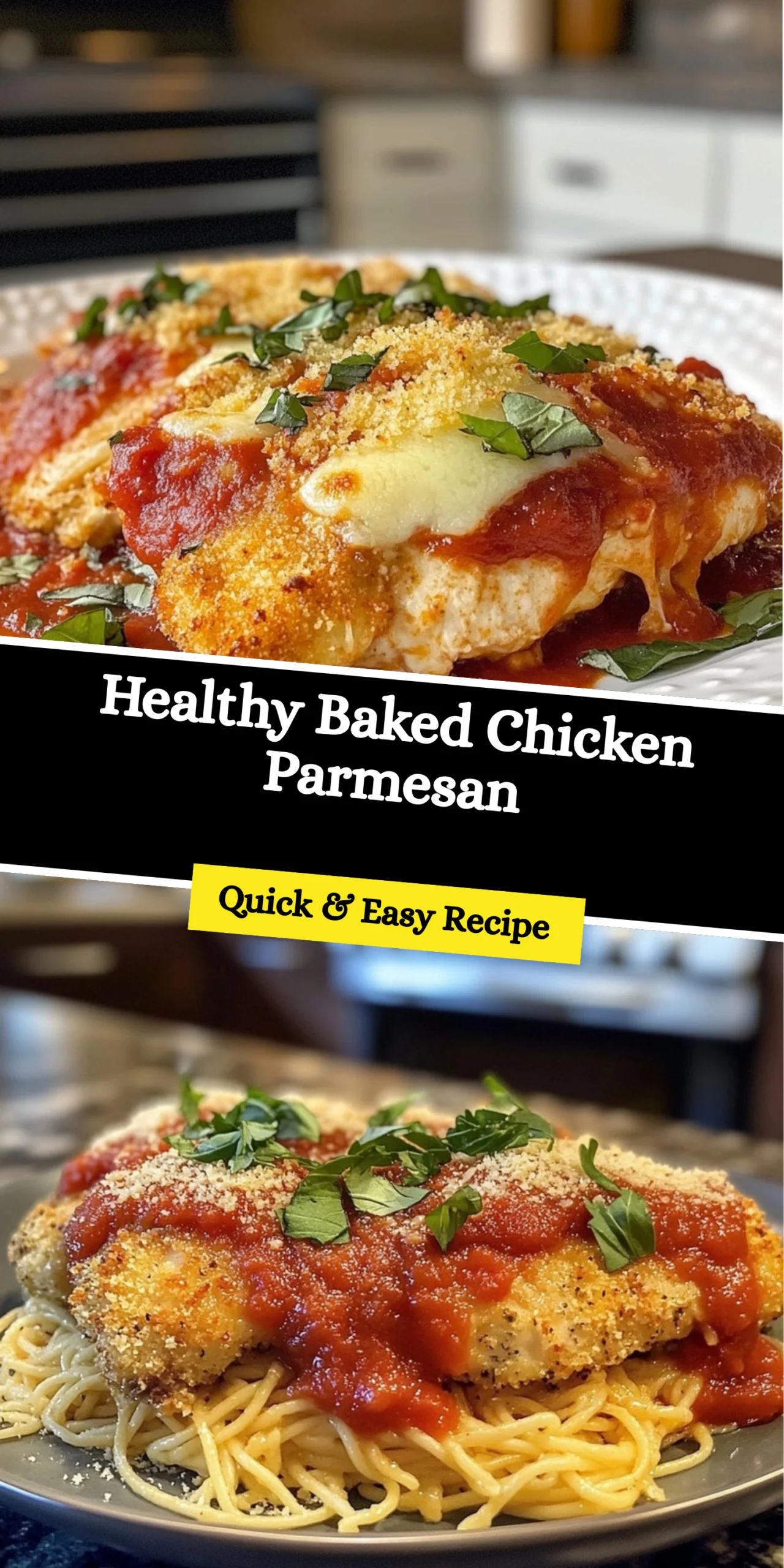 Healthy Baked Chicken Parmesan