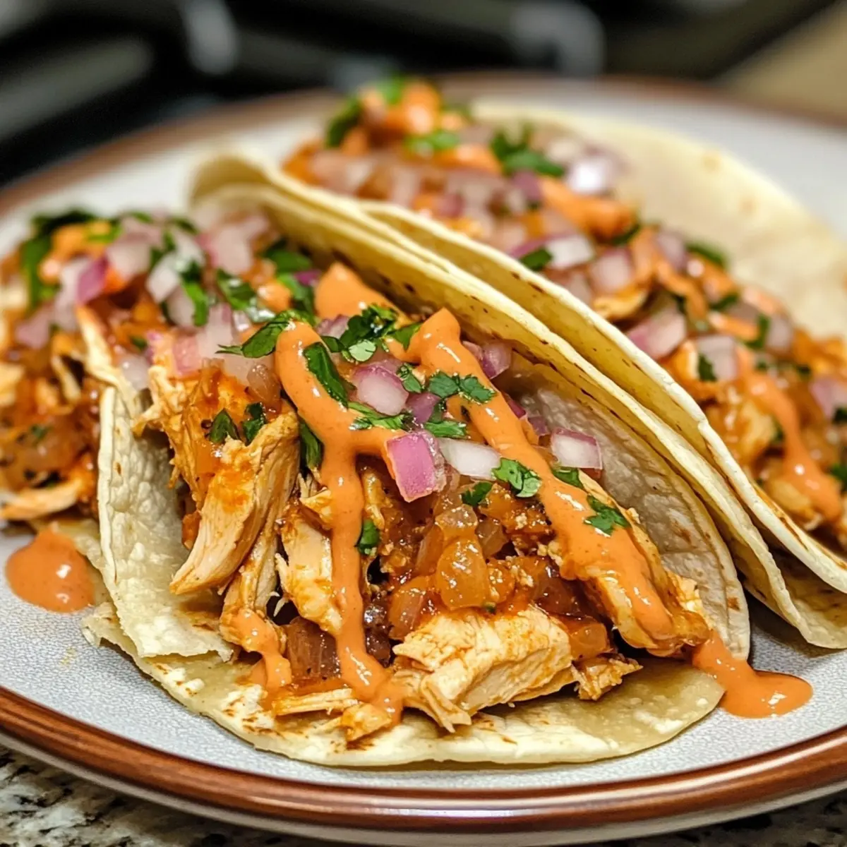 Smoky Adobo Chicken Street Tacos