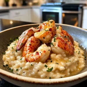 Butter Poached Lobster Risotto