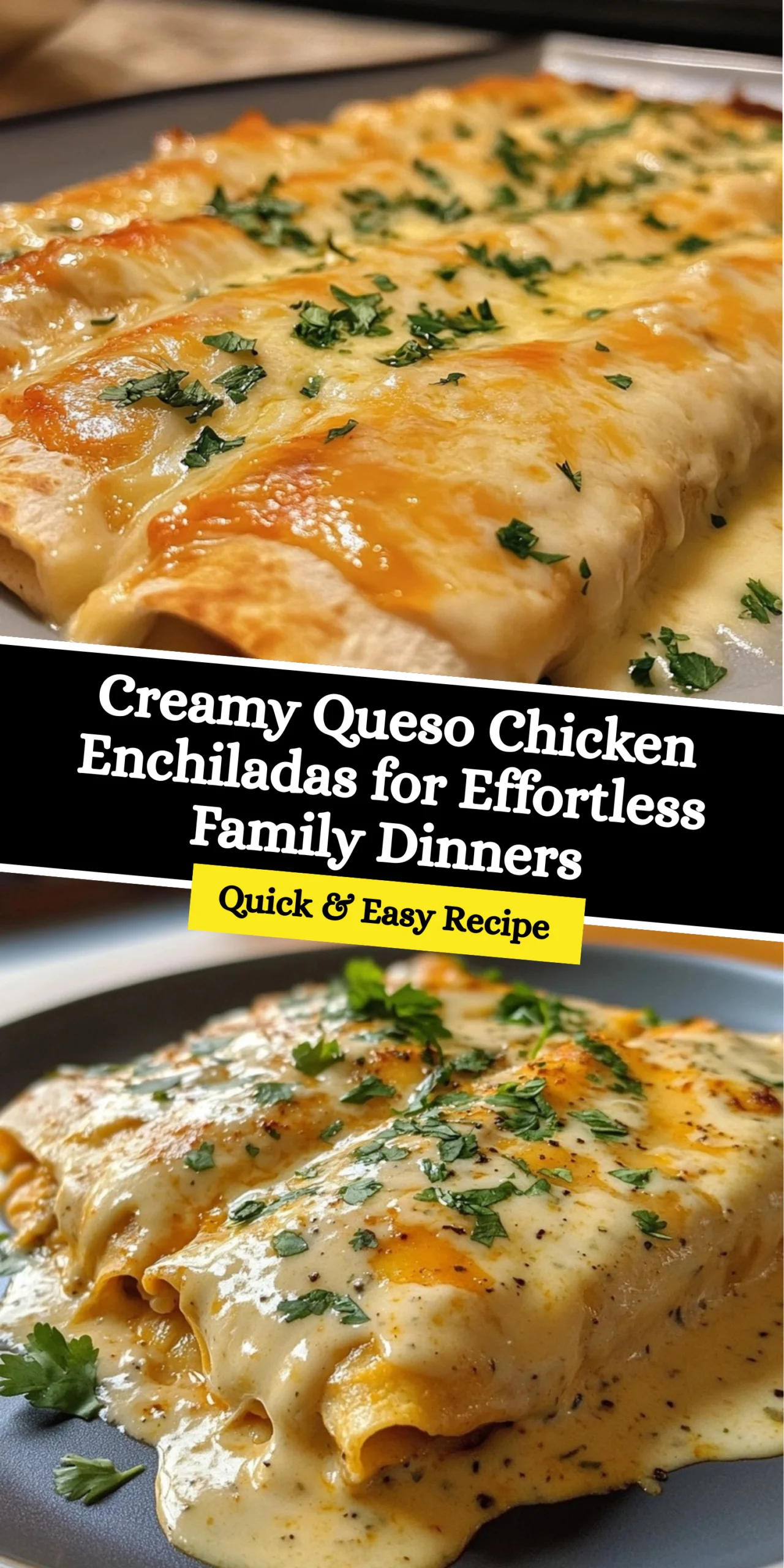 Creamy Queso Chicken Enchiladas for Effortless Family Dinners