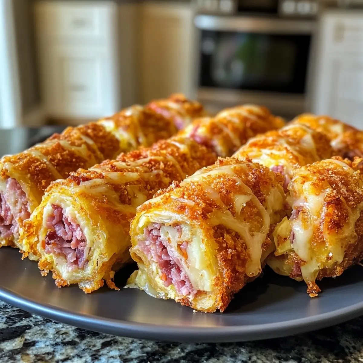 Keto Crispy Reuben Roll-Ups