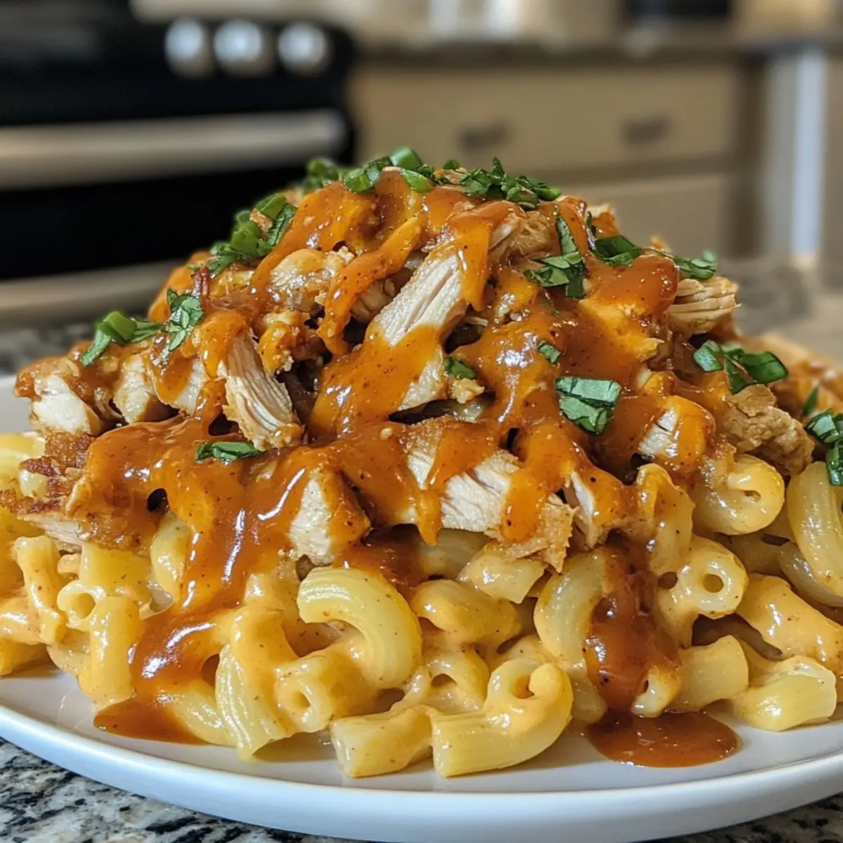 BBQ Chicken Mac and Cheese