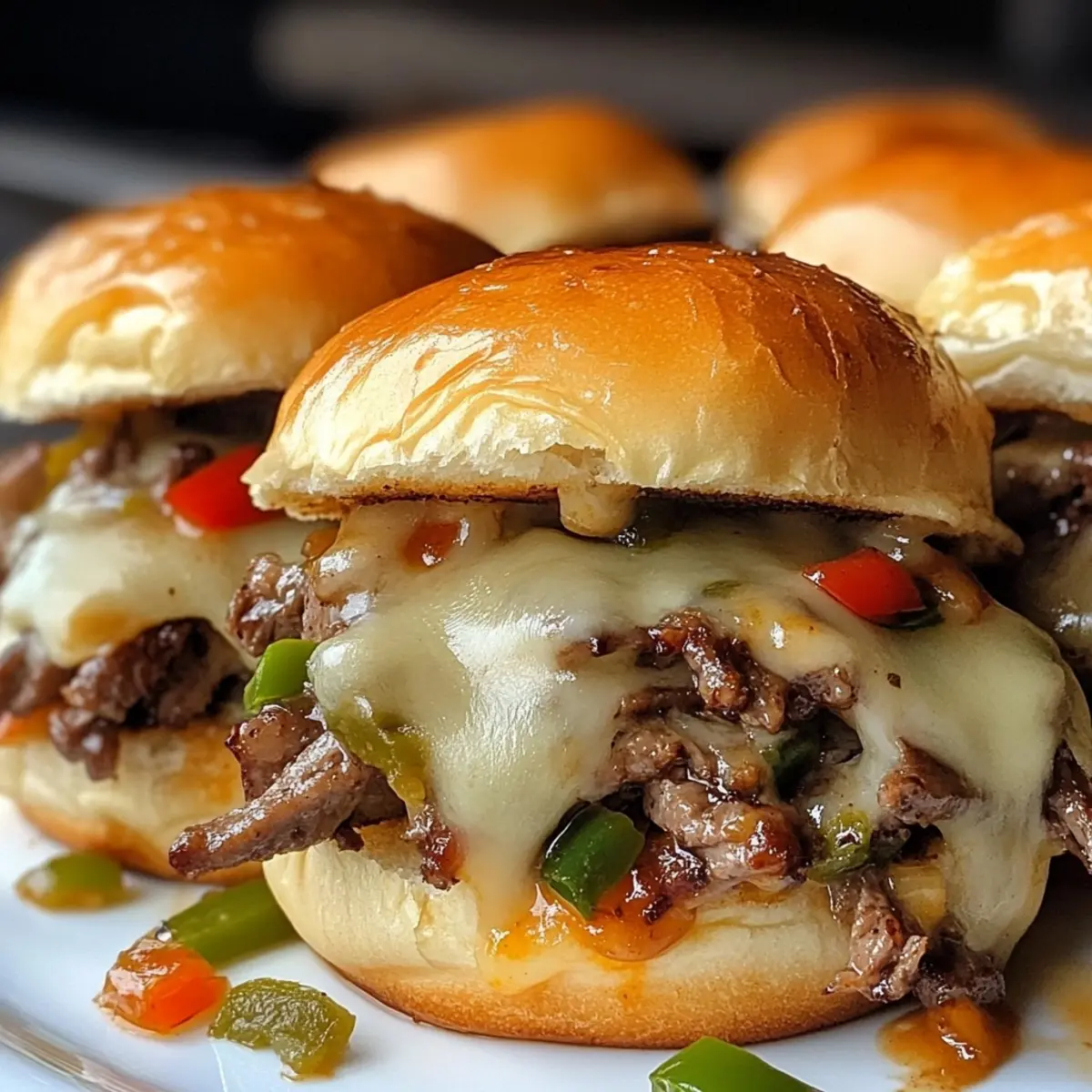 Philly Cheesesteak Sliders