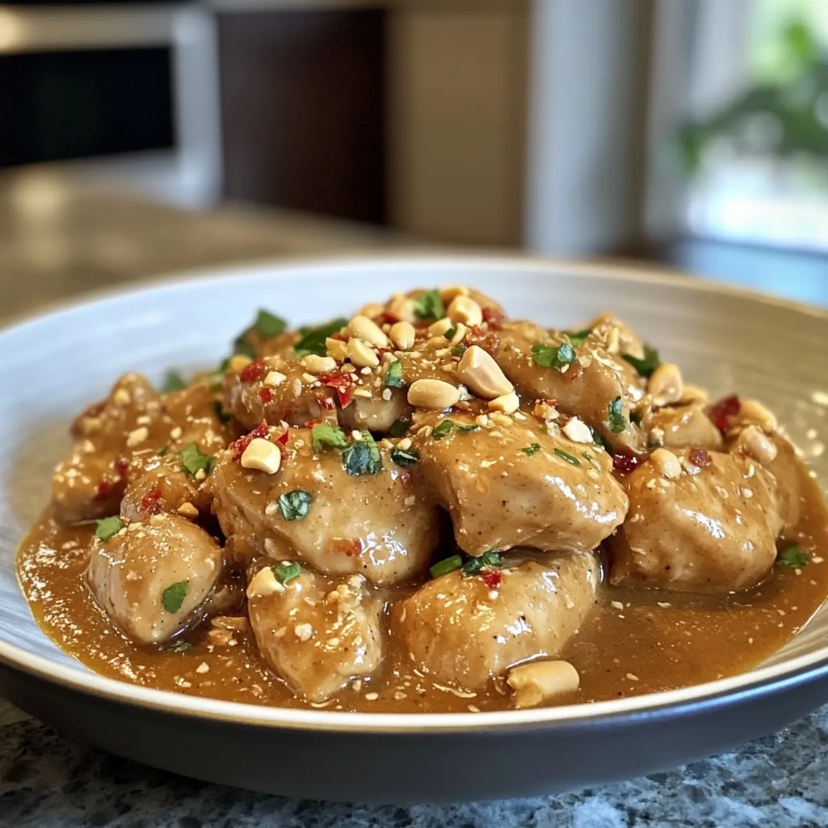 Slow-Cooked Thai Peanut Chicken