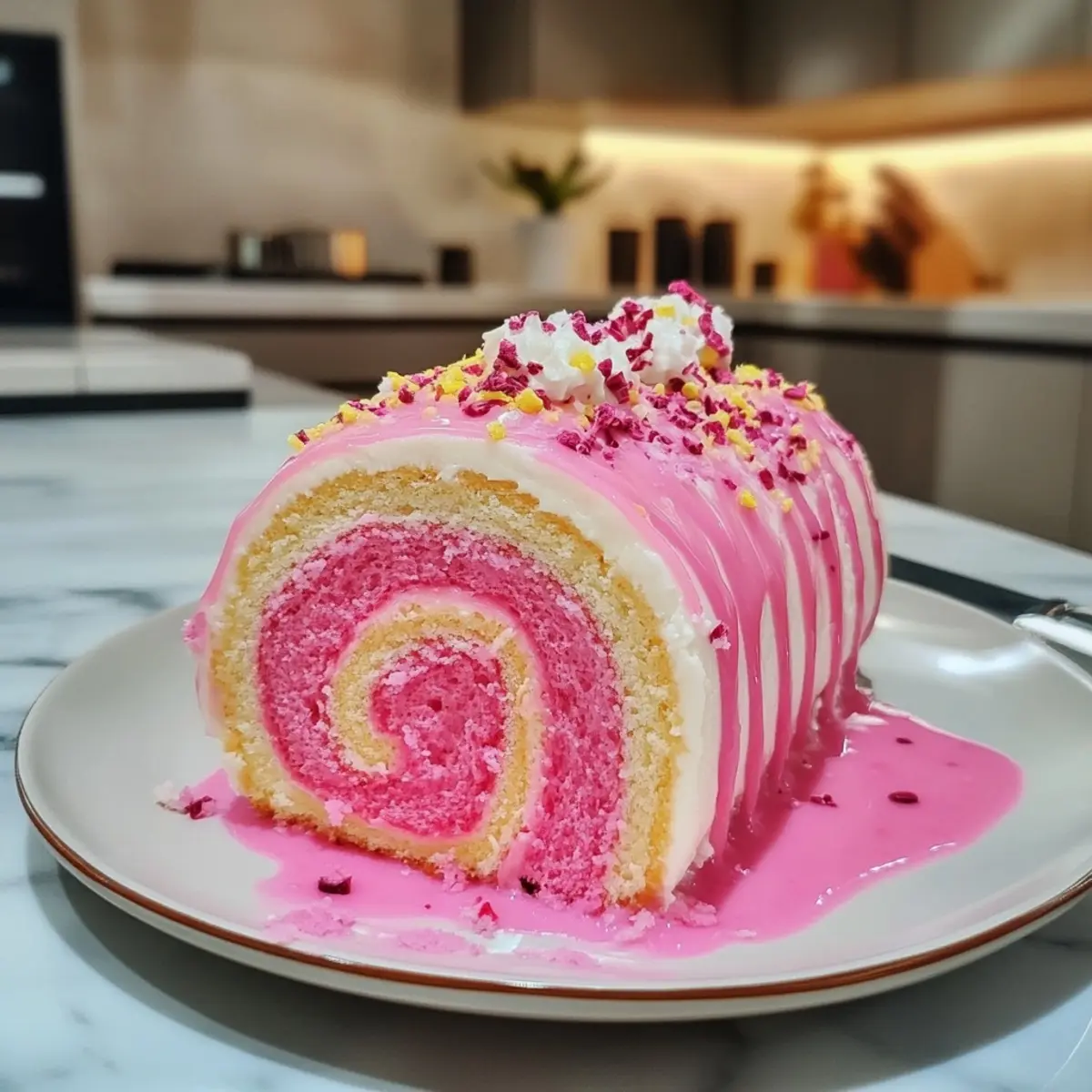 Pink Velvet Swiss Roll