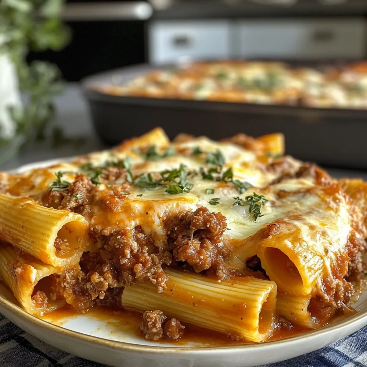 Baked Rigatoni Stuffed with Beef Ragu & Mozzarella: Discover the Secret to Perfect Comfort Food!