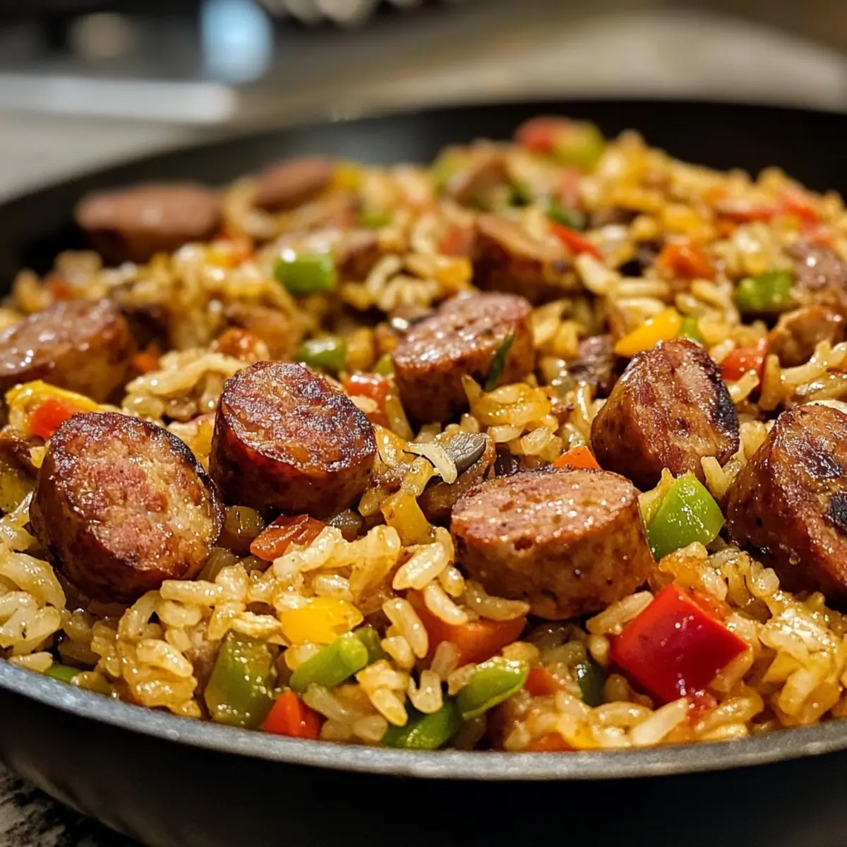 Cajun Sausage and Rice Skillet (Quick, Flavorful & Easy)