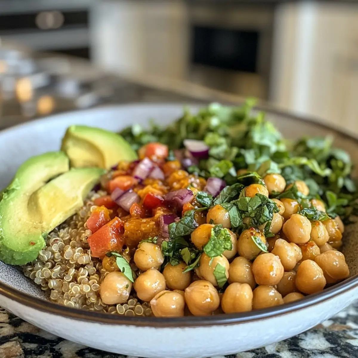Minted Quinoa Chickpea Bowl