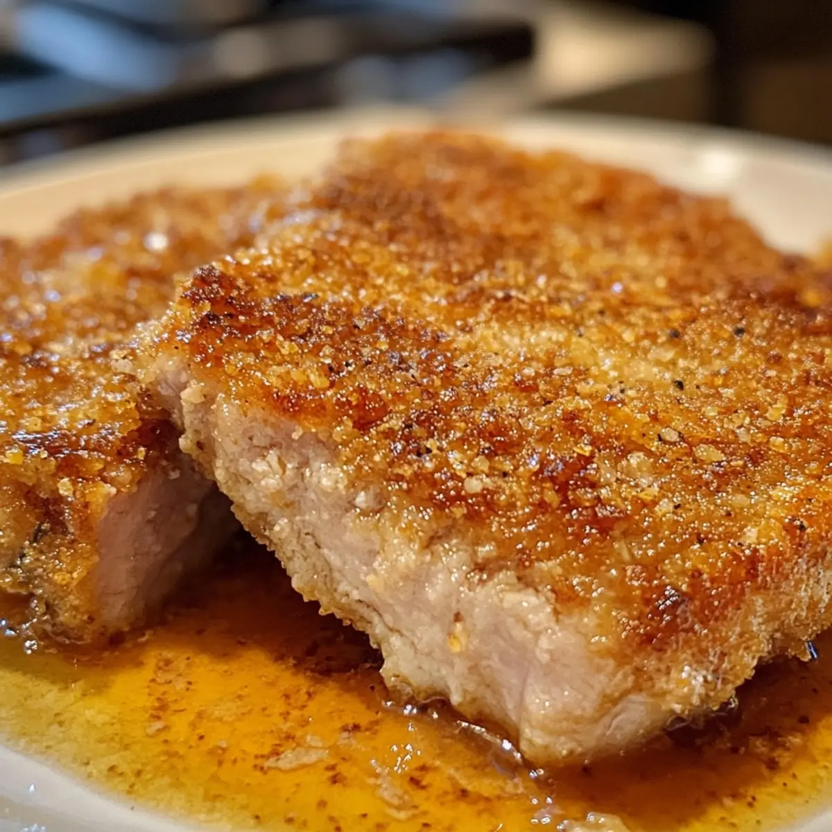 Super Crispy Parmesan Crusted Pork Chops