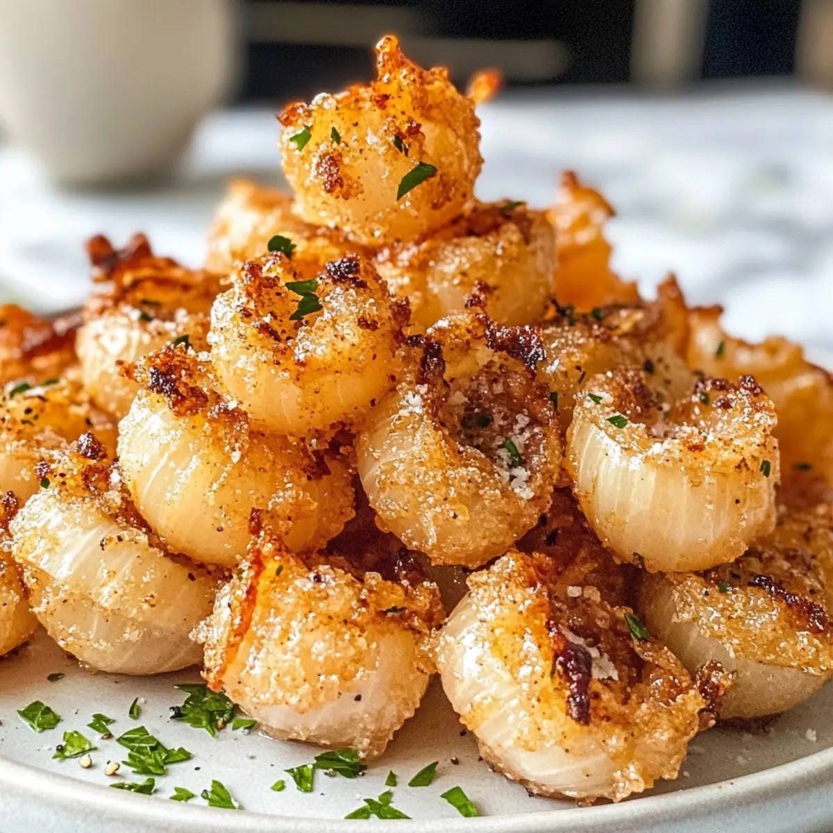 Air Fryer Crispy Mini Blooming Onions