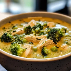Keto Chicken Broccoli Soup