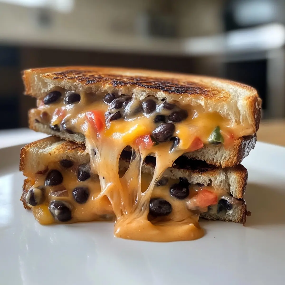 Black Bean Grilled Cheese
