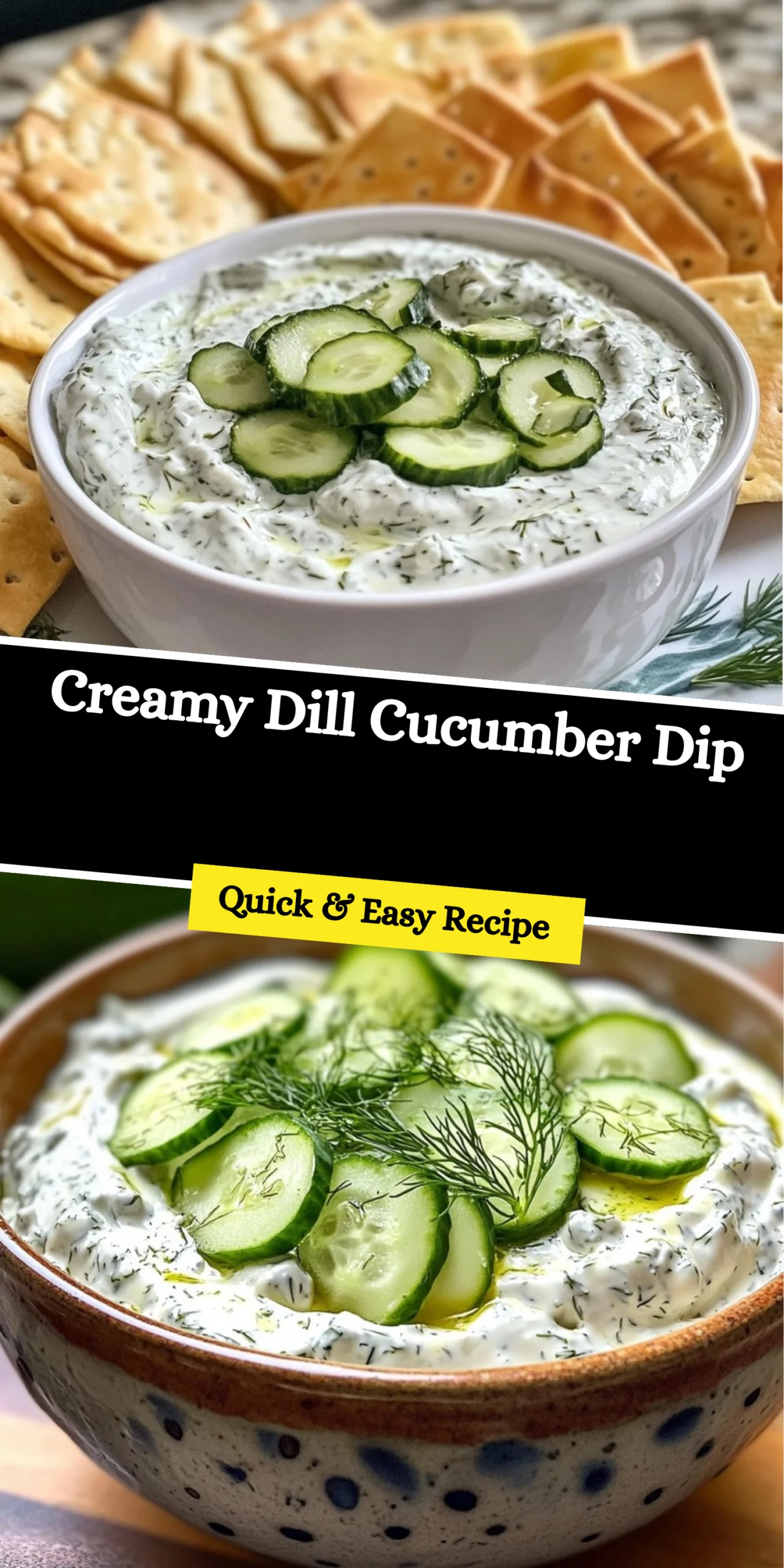 Creamy Dill Cucumber Dip