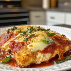 Healthy Baked Chicken Parmesan