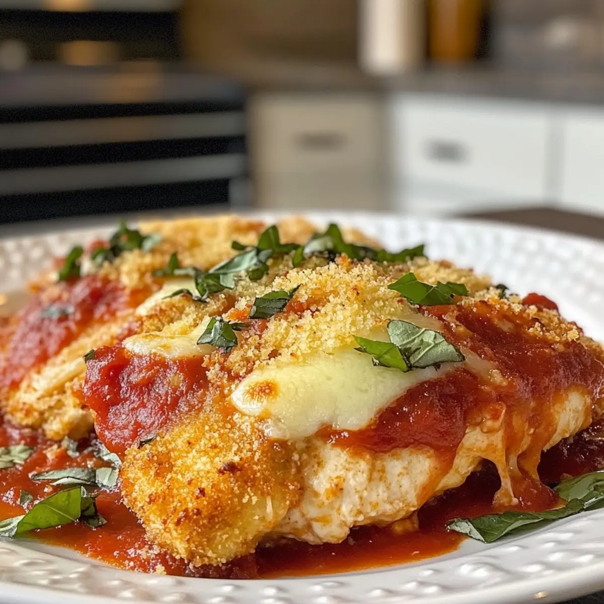 Healthy Baked Chicken Parmesan