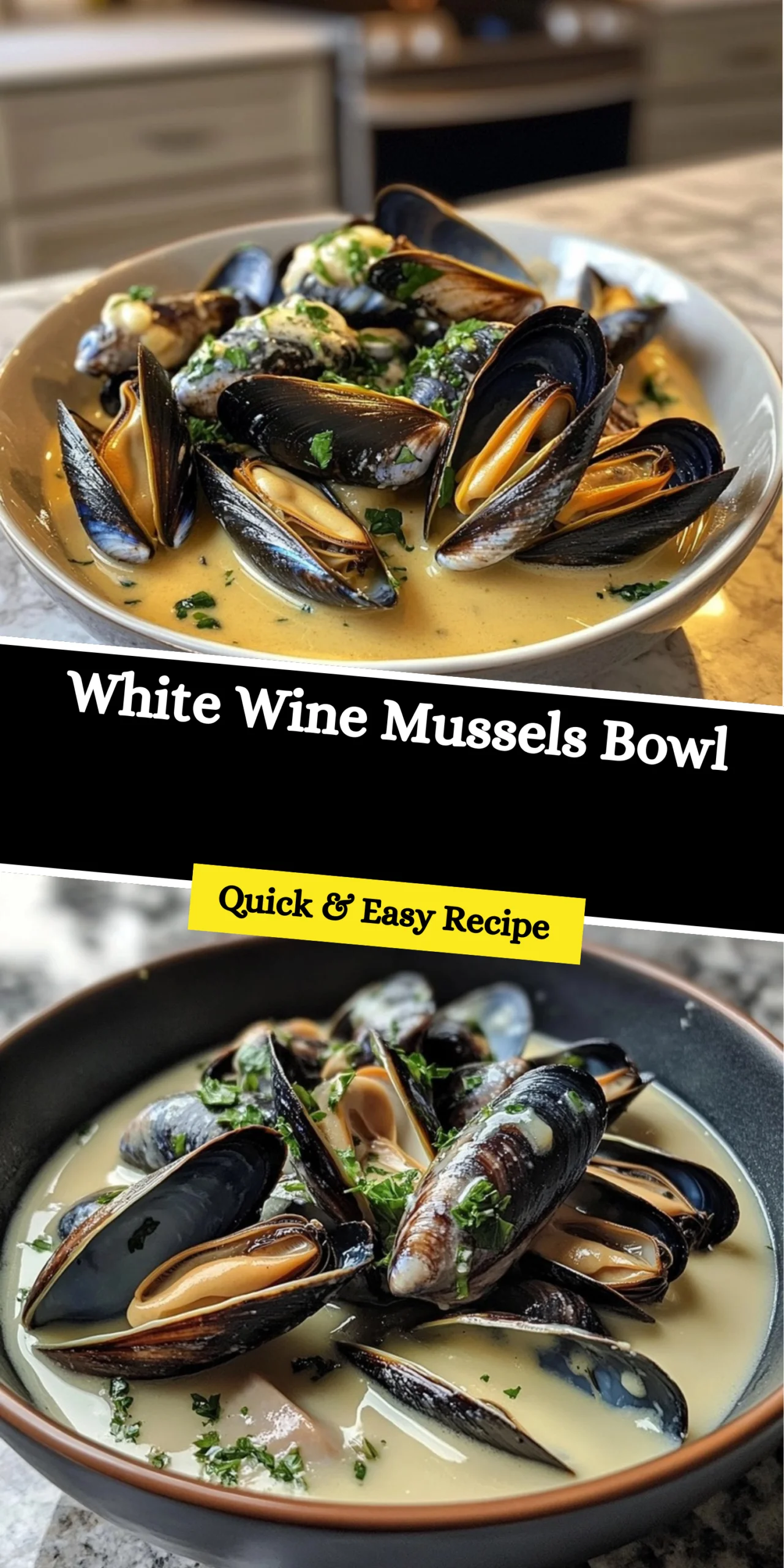 White Wine Mussels Bowl