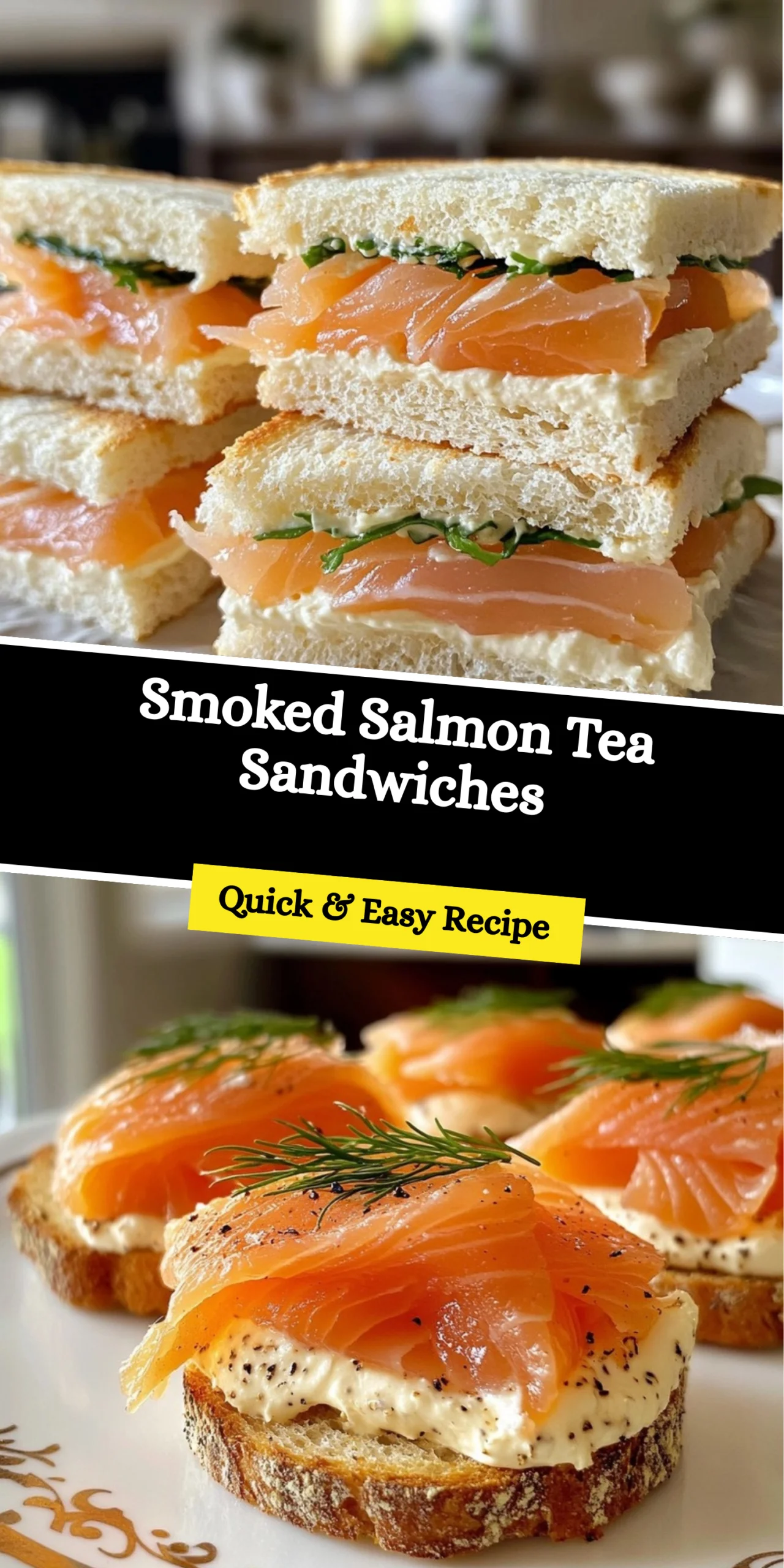 Smoked Salmon Tea Sandwiches