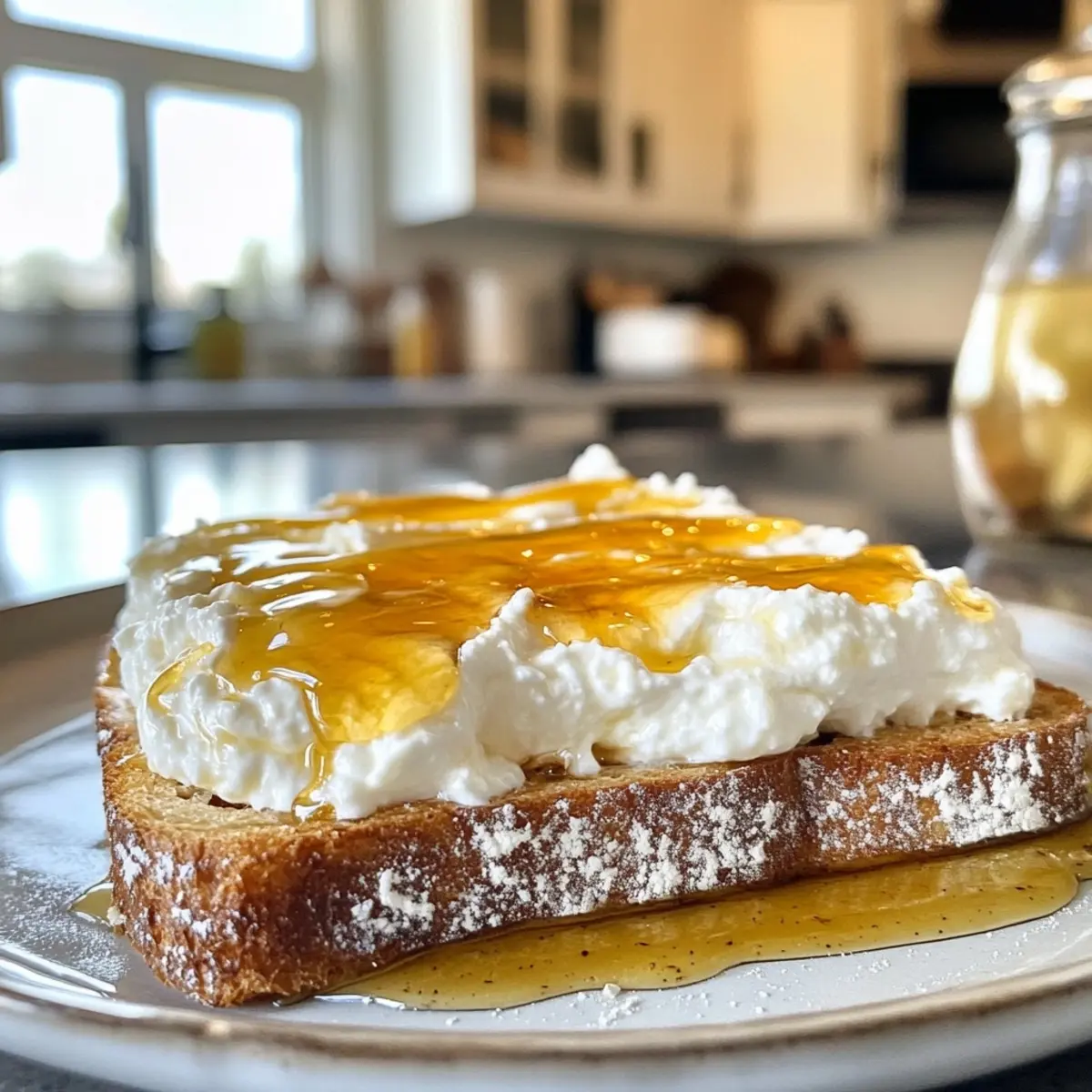 Whipped Ricotta Honey Toast