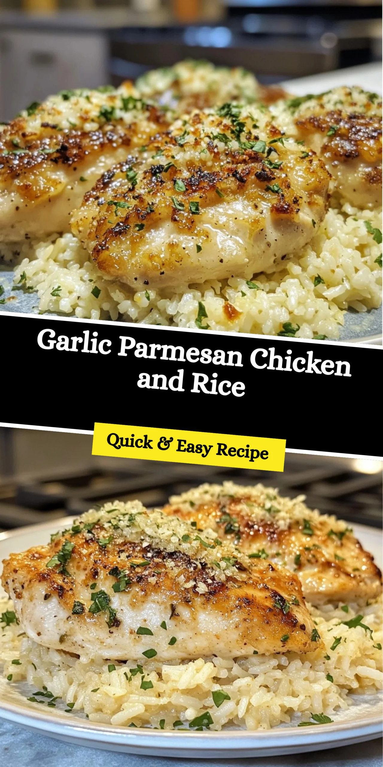 Garlic Parmesan Chicken and Rice