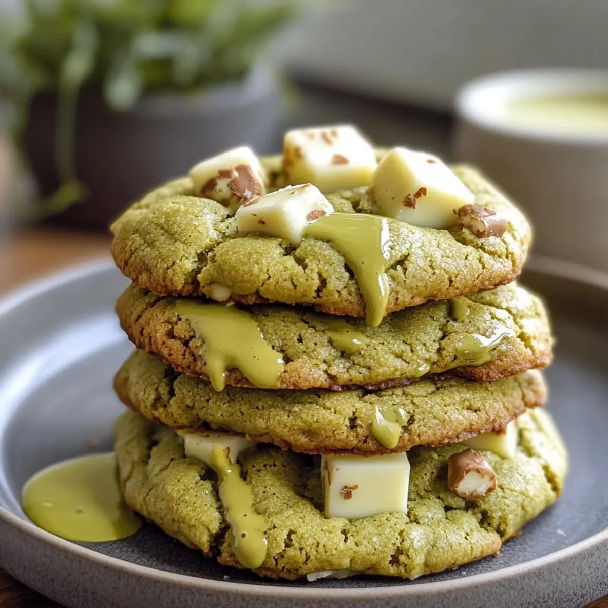 Matcha White Chocolate Chunk Cookies